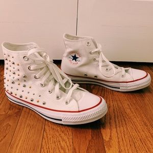 High Top White Converse